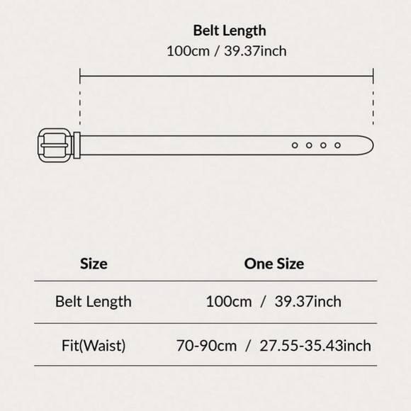 Bundle of 3 SHEIN Belts: Brown Black, White with silver buckle - Picture 2 of 3